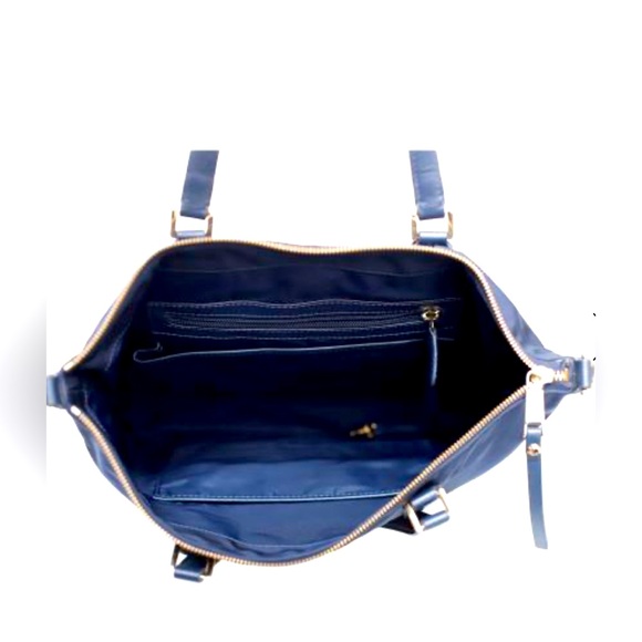 Michael Kors Ariana North/South Black Nylon & Leather Women's Tote - Picture 6 of 6